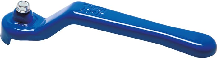 Exemplarische Darstellung: Kombigriff für Kugelhahn, Standard, blau