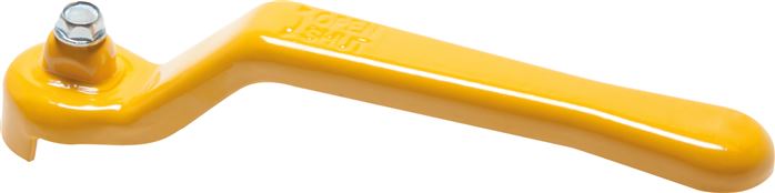 Exemplary representation: Standard handle for ball valve (yellow)