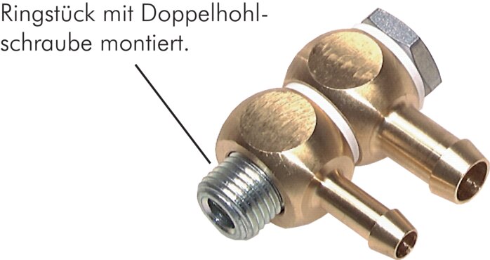 Application examples: Ring piece mounted with double hollow screw