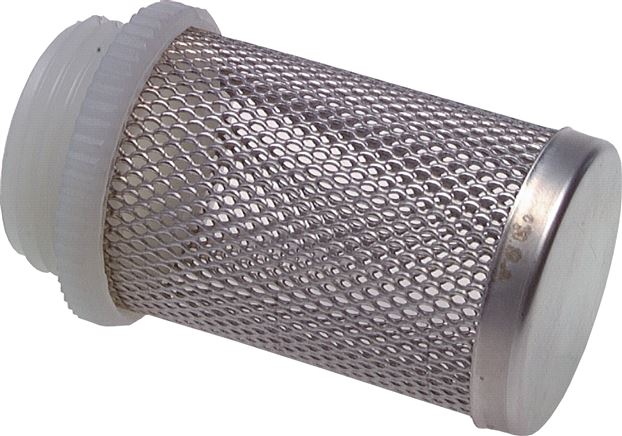 Exemplary representation: Suction strainer (1.4301) for non-return valves, lightweight design
